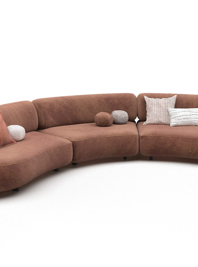 Alvaro Curved Sofa