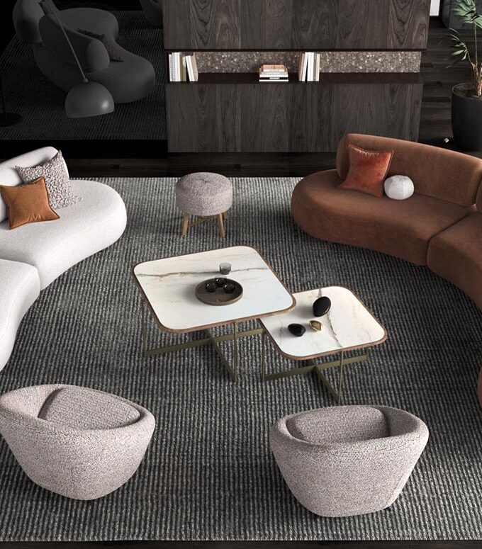 Alvaro Curved Sofa